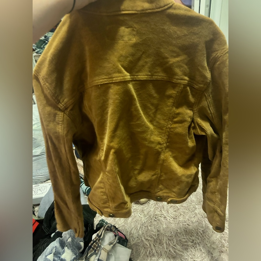 Tan button up jacket - Picture 2 of 2